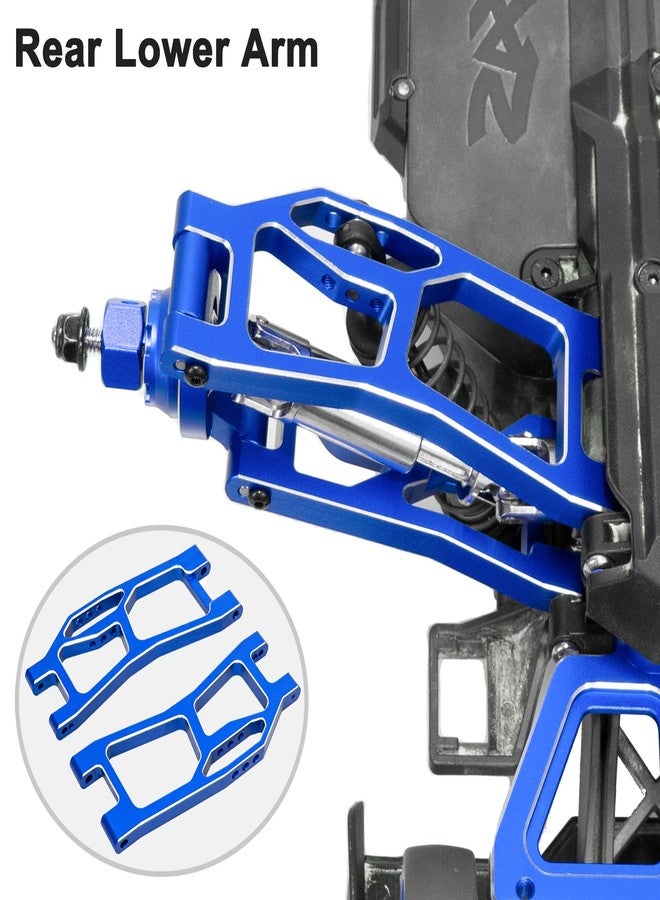 LRFHL Aluminum Suspension Arms Front Rear and Upper Lower Suspension Arms for Traxxas 1/16 Mini XRT Monster Truck Upgrade (Blue) - Image 5